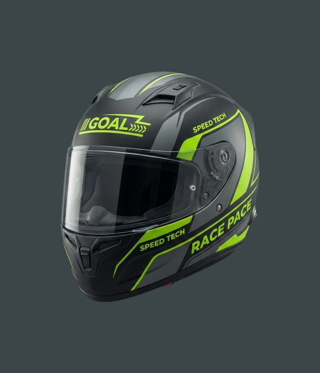 Streamlined racing helmet